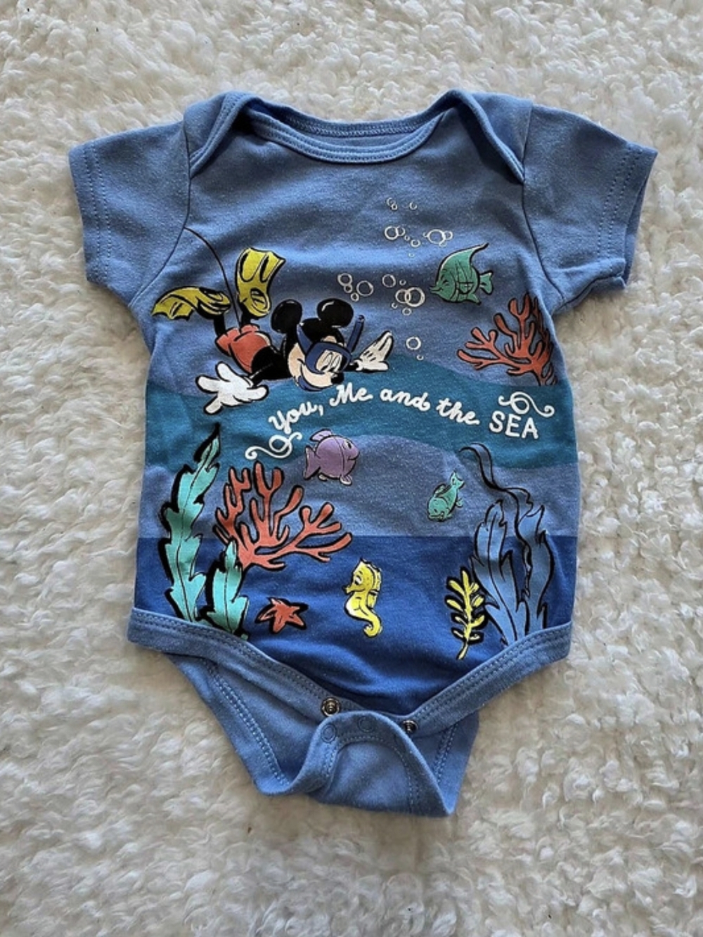 Disney Under the Sea Baby Bodysuit 6/9M